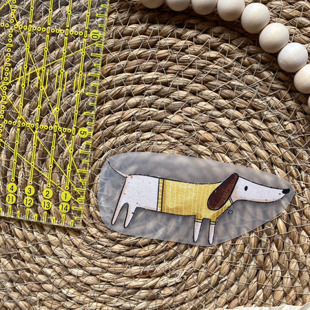 Bügelbild Dackel gross