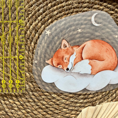 Bügelbild Sleepy Fox