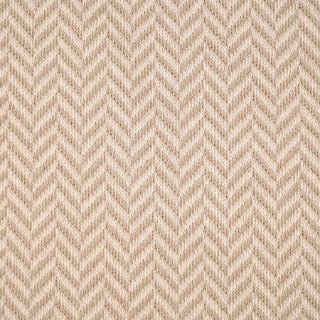 Fairtrade Bio Jacquard Fischgrät sand (GOTS)