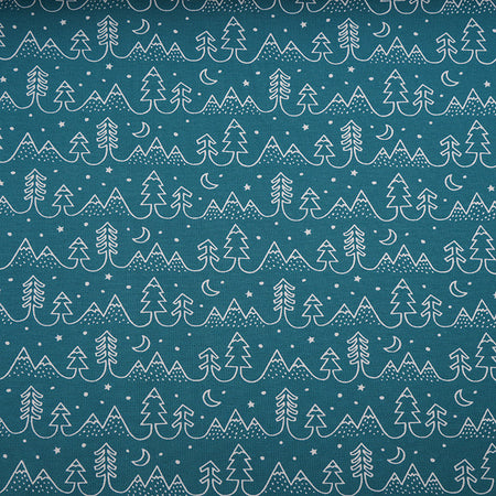 Fairtrade Biojersey Tannenwald blau