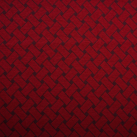 Fairtrade Bio Jacquard Flechtmuster Kirsche (GOTS)