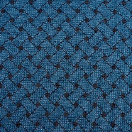 Fairtrade Bio Jacquard Flechtmuster Petrol (GOTS)