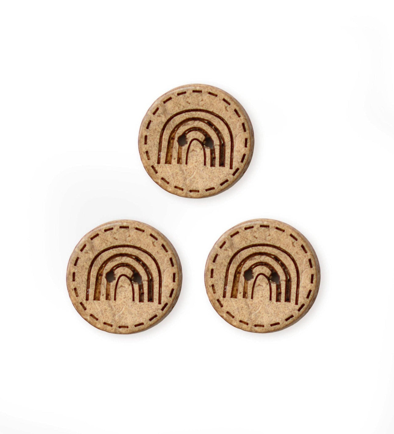 Kokosknöpfe *Regenbogen* 20 mm - 3 Stück