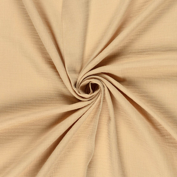 Fairtrade Bio Baumwollmusselin Kamel (GOTS)