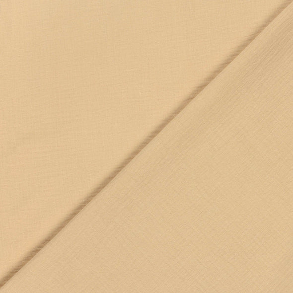 Fairtrade Bio Baumwollmusselin Kamel (GOTS)