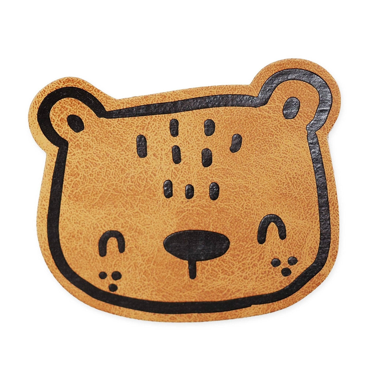 Kunstlederlabel - Bär *iron-on*