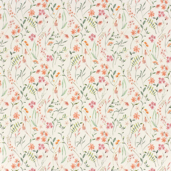 Fairtrade Biojersey Blümchen Wollweiss (GTOS)