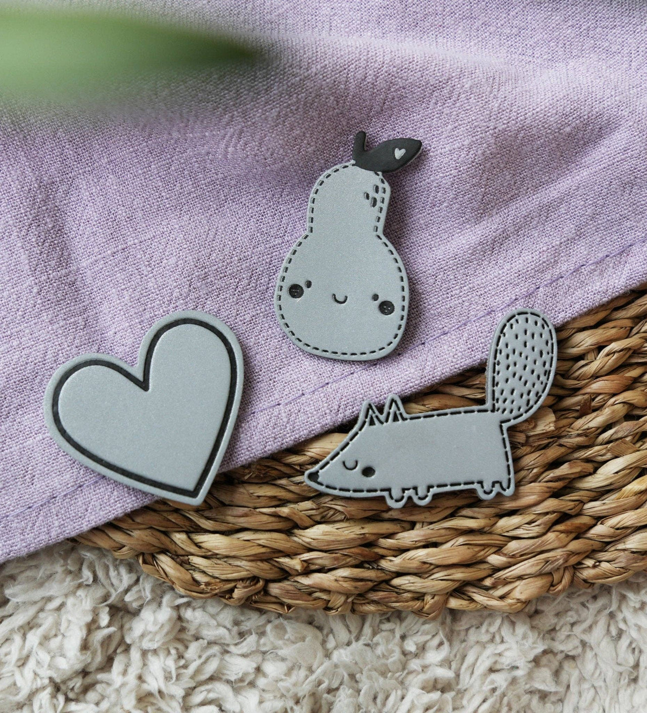 Reflektorlabel -  Regenbogen *iron-on*