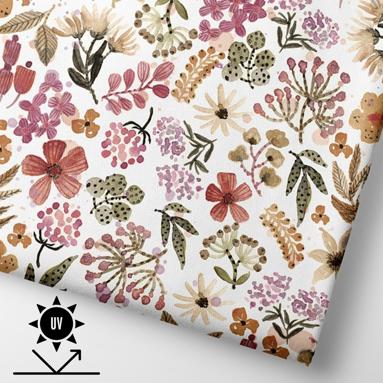 Eco Flex Lycra Pink Flowers