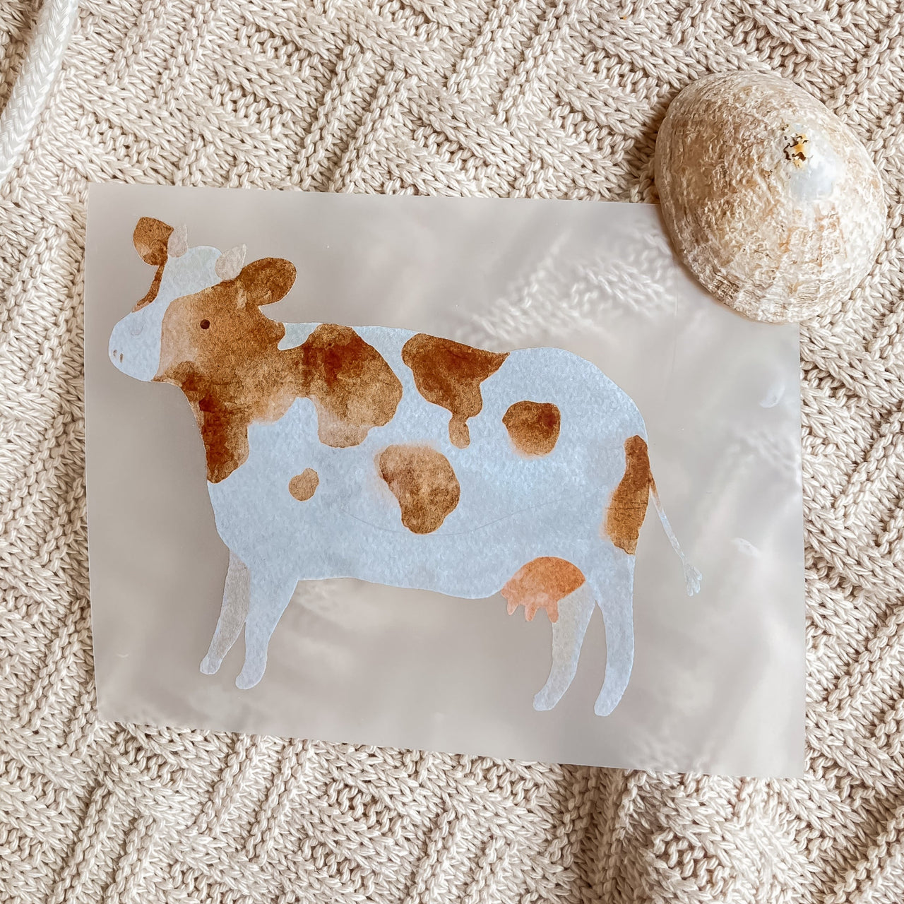 Bügelbild Simmentaler Kuh