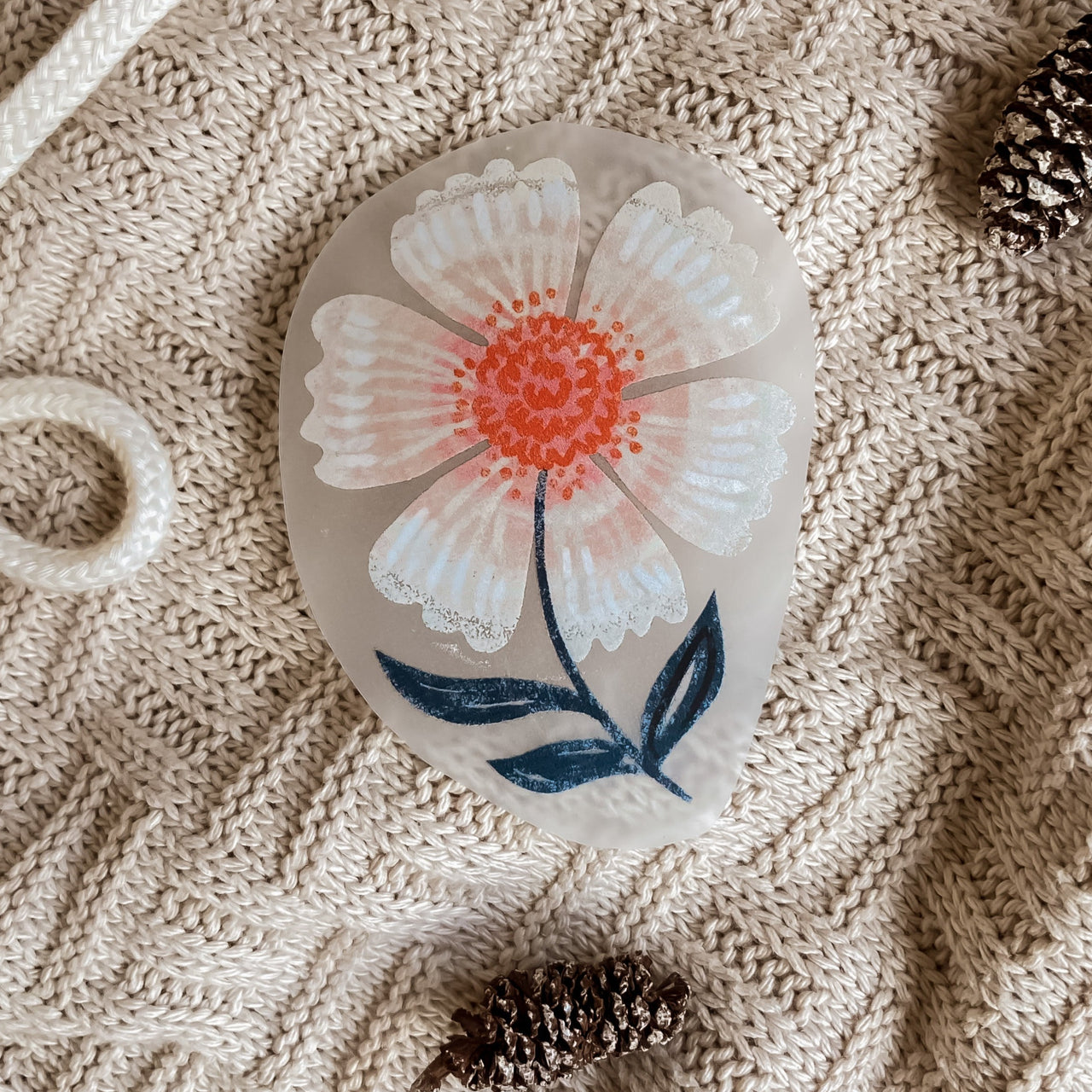 Bügelbild Helle Blume