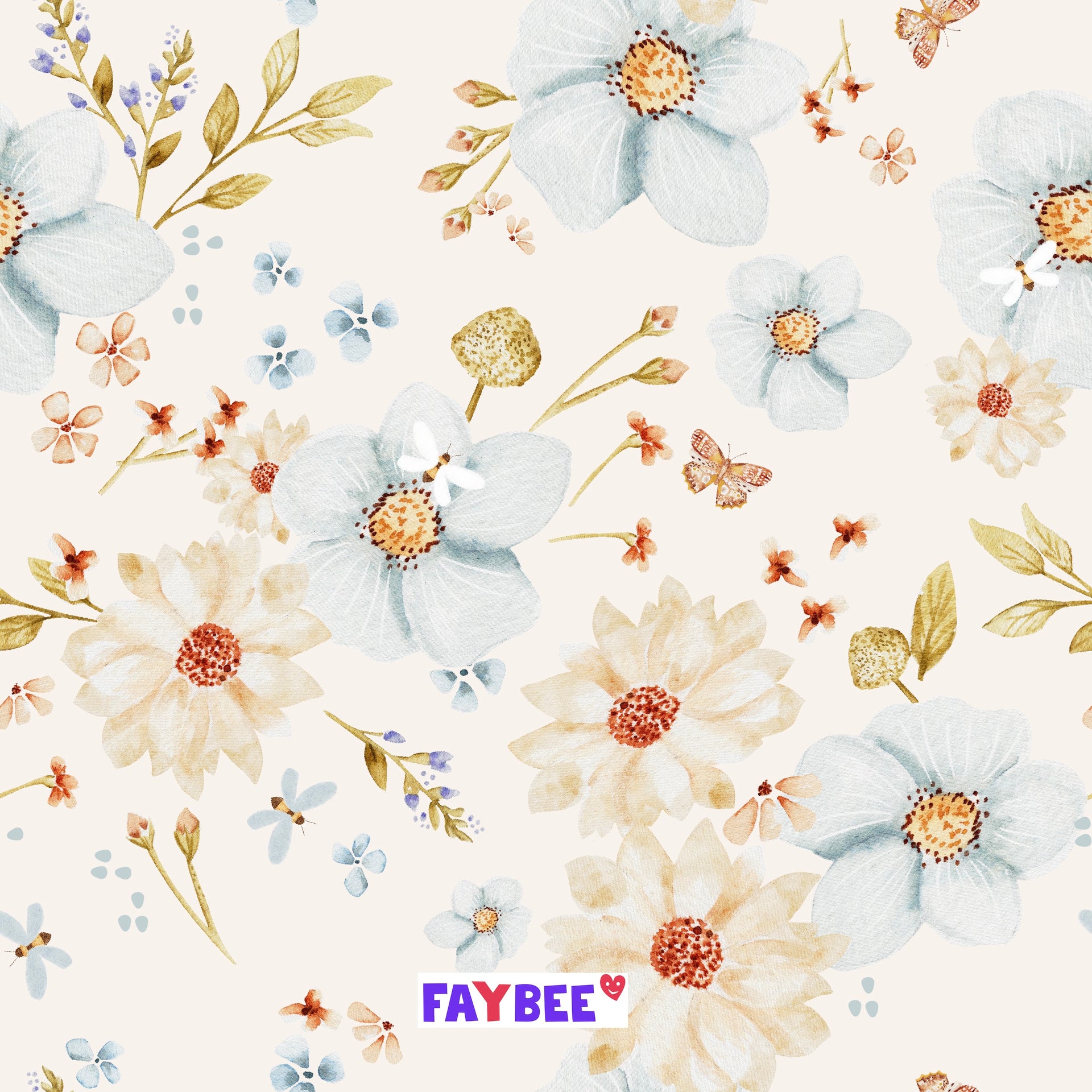 Fairtrade Biojersey Blumenfreuden (GOTS)-Stoff-Faybee - schöne Biostoffe für Kinder in Maur bei Zürich kaufen