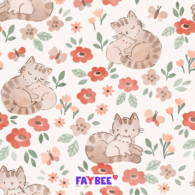 Fairtrade Bio French Terry Kätzchenliebe (GOTS)