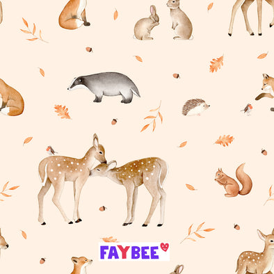 Fairtrade Bio French Terry kleine Waldfreunde (GOTS)