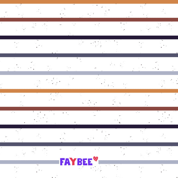 Fairtrade Biojersey Autumn Stripes (GOTS)