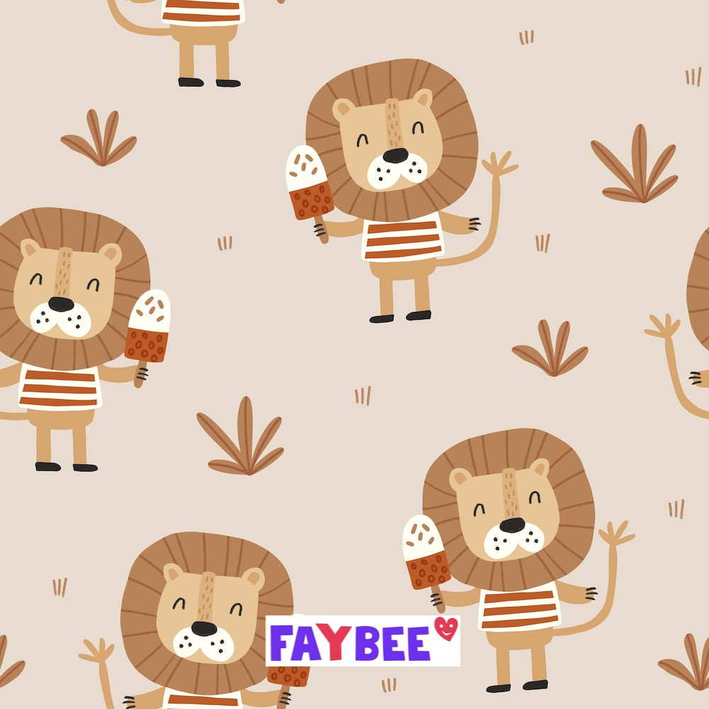 VORBESTELLUNG: Fairtrade Biojersey Löwensommer beige (GOTS)