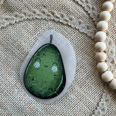 Bügelbild Avocado klein