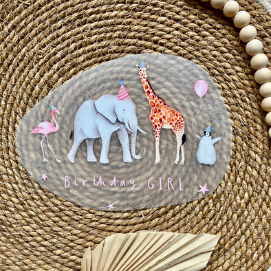 Bügelbild Birthday Girl gross