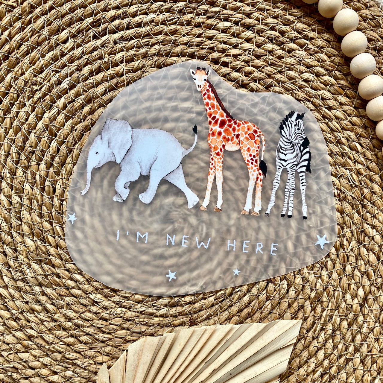 Bügelbild I'm new here