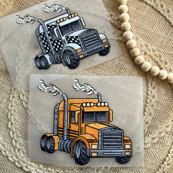 Bügelbild Truck orange