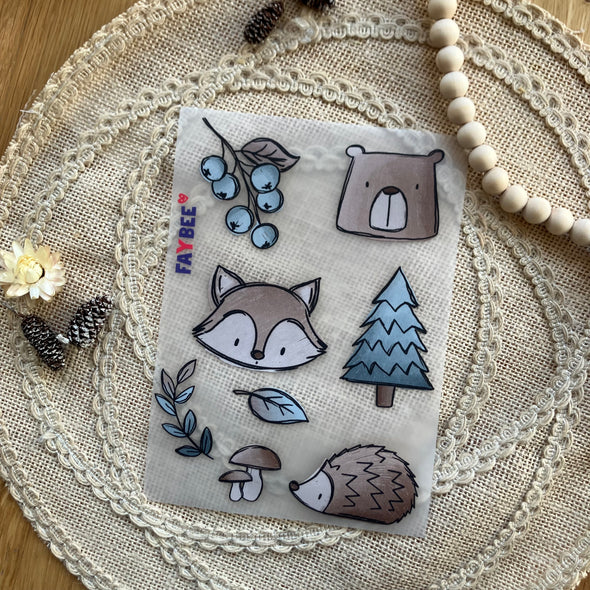 Bügelbilderbogen Waldfreunde