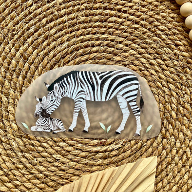 Bügelbild Zebraliebe gross