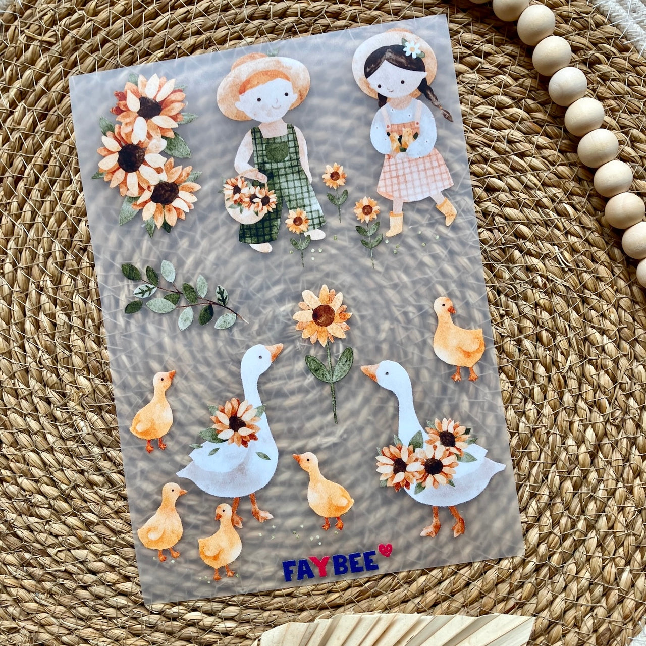 Bügelbilderbogen Lina und Paul