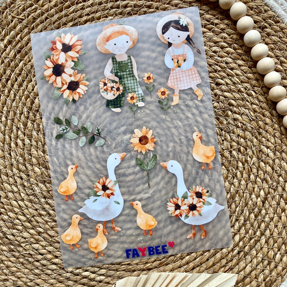 Bügelbilderbogen Lina und Paul