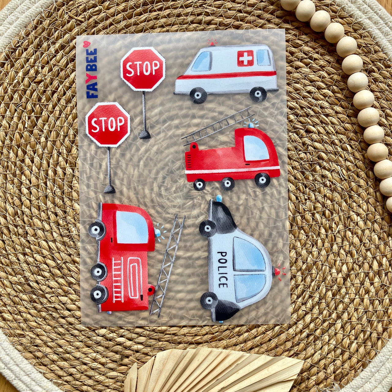 Bügelbilderbogen Tatütataa