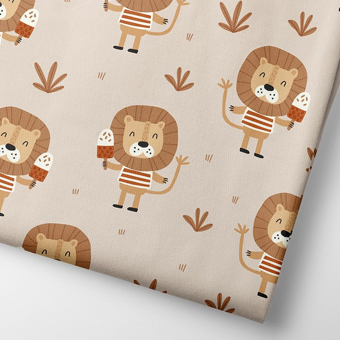 VORBESTELLUNG: Fairtrade Biojersey Löwensommer beige (GOTS)