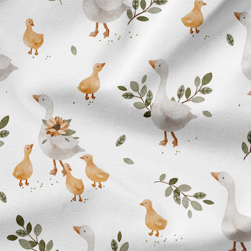 Fairtrade Biojersey Gänseküken (GOTS)