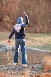 Fairtrade Biojersey Autumn Stripes (GOTS)-Stoff-Faybee - schöne Biostoffe für Kinder in Maur bei Zürich kaufen