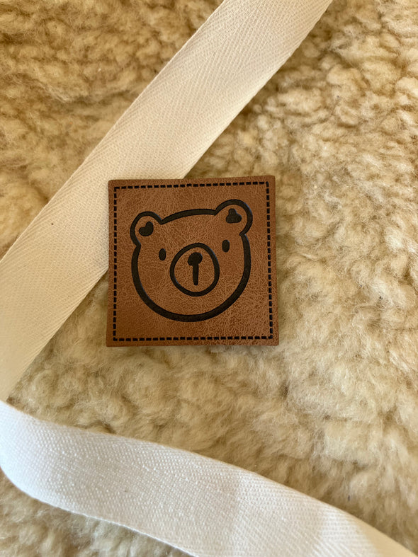 Kunstlederlabel "Bärchen"