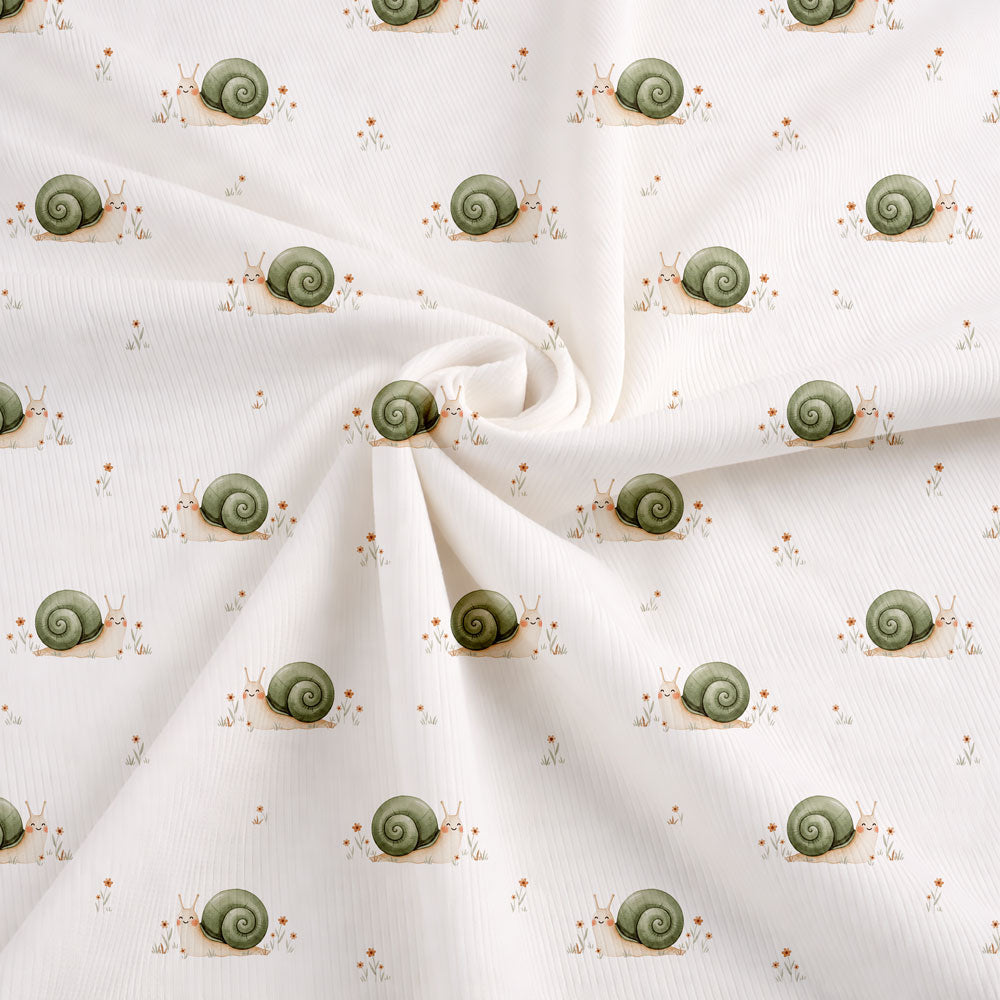 Fairtrade Bio Rib Jersey Snails