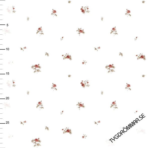 Fairtrade Bio Rib Jersey Mini Roses