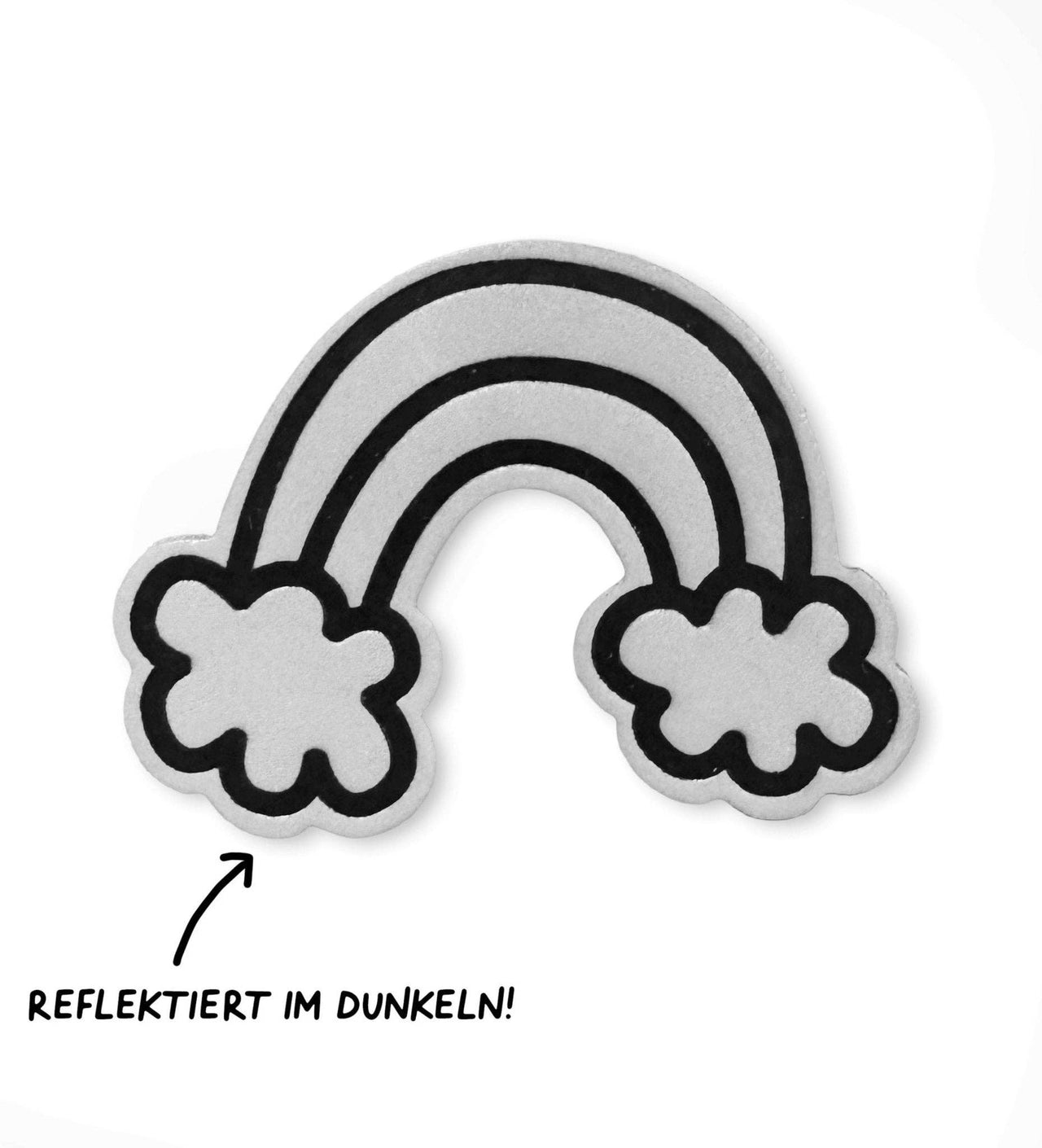 Reflektorlabel -  Regenbogen *iron-on*