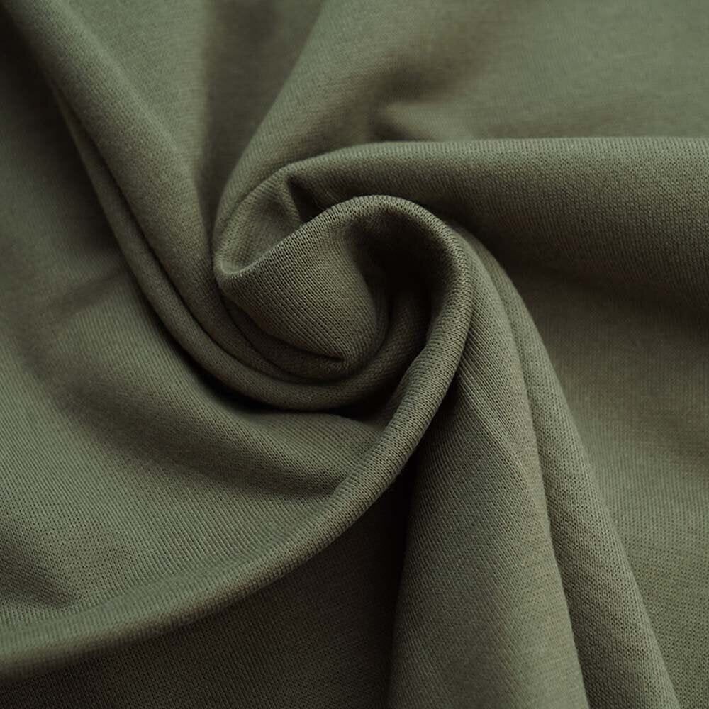 Reststück 17 cm - Fairtrade Bio Bündchen khaki (GOTS)
