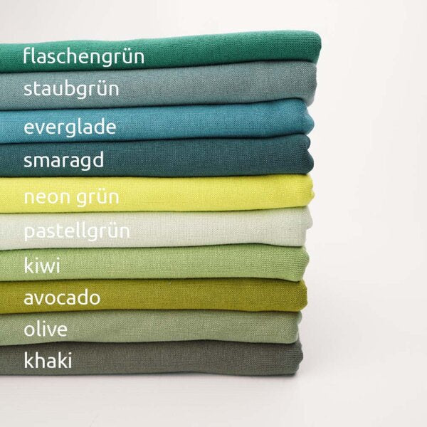 Reststück 17 cm - Fairtrade Bio Bündchen khaki (GOTS)