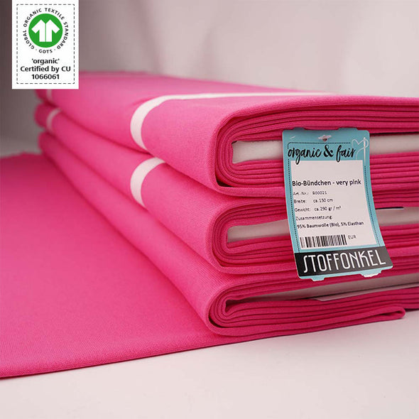 Fairtrade Bio Bündchen very pink (GOTS)