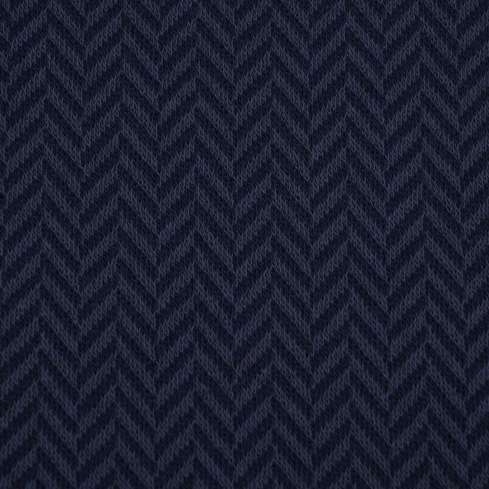 Fairtrade Bio Jacquard Fischgrät dark blue (GOTS)