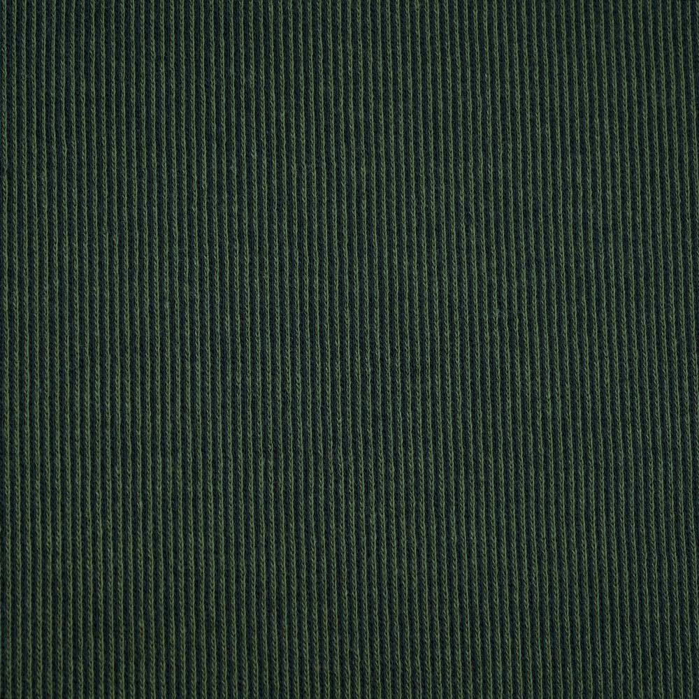 Fairtrade Bio Jacquard Rippenmuster waldgrün (GOTS)