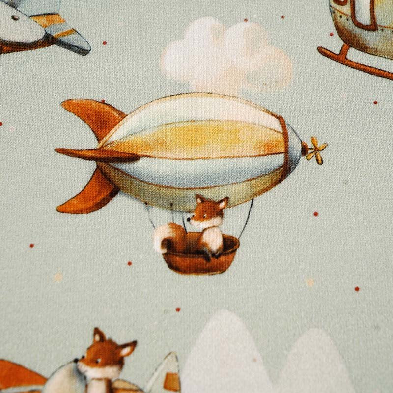 Fairtrade Biojersey Fliegender Fuchs grün (GTOS)