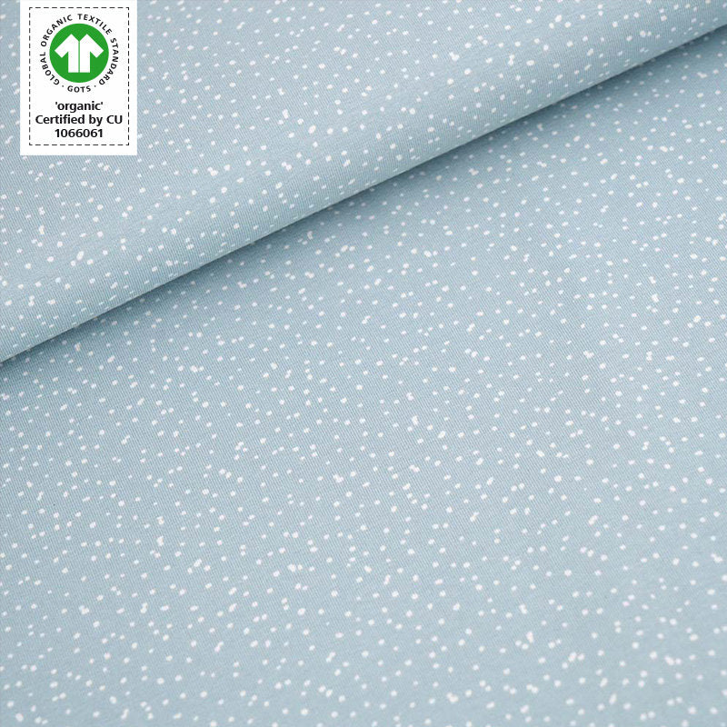 Fairtrade Biojersey Spotties Gletscher (GOTS)