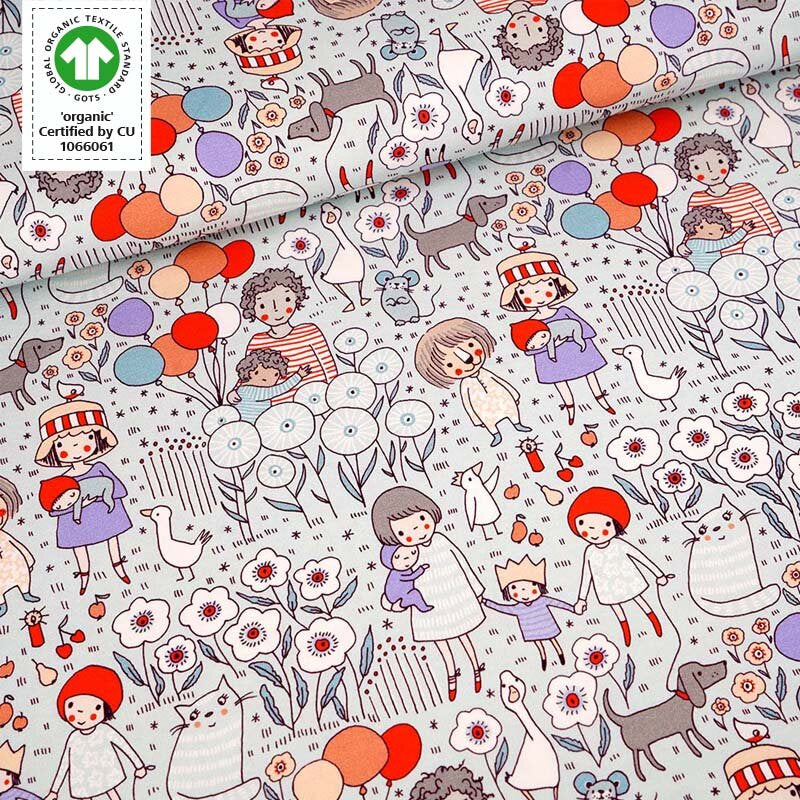 Fairtrade Biojersey Susalabim Familienausflug blau (GTOS)