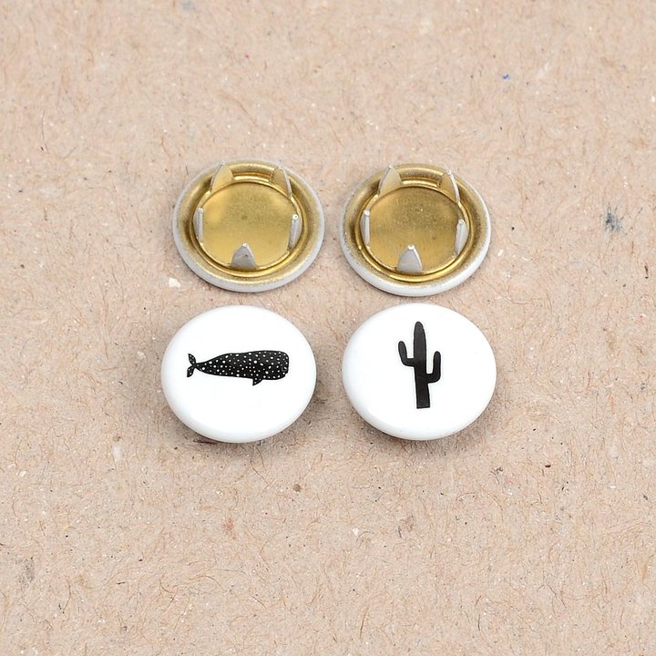 Jersey Druckknöpfe "cactus" (11 mm)