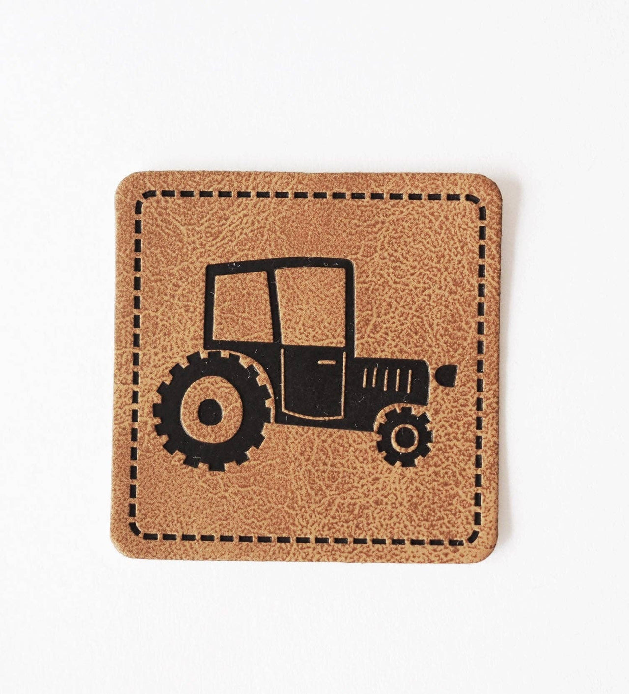 Kunstlederlabel - Traktor *iron-on*