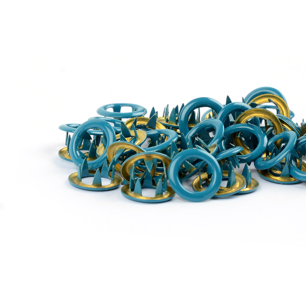 Jersey Druckknöpfe "petrol" (11 mm)