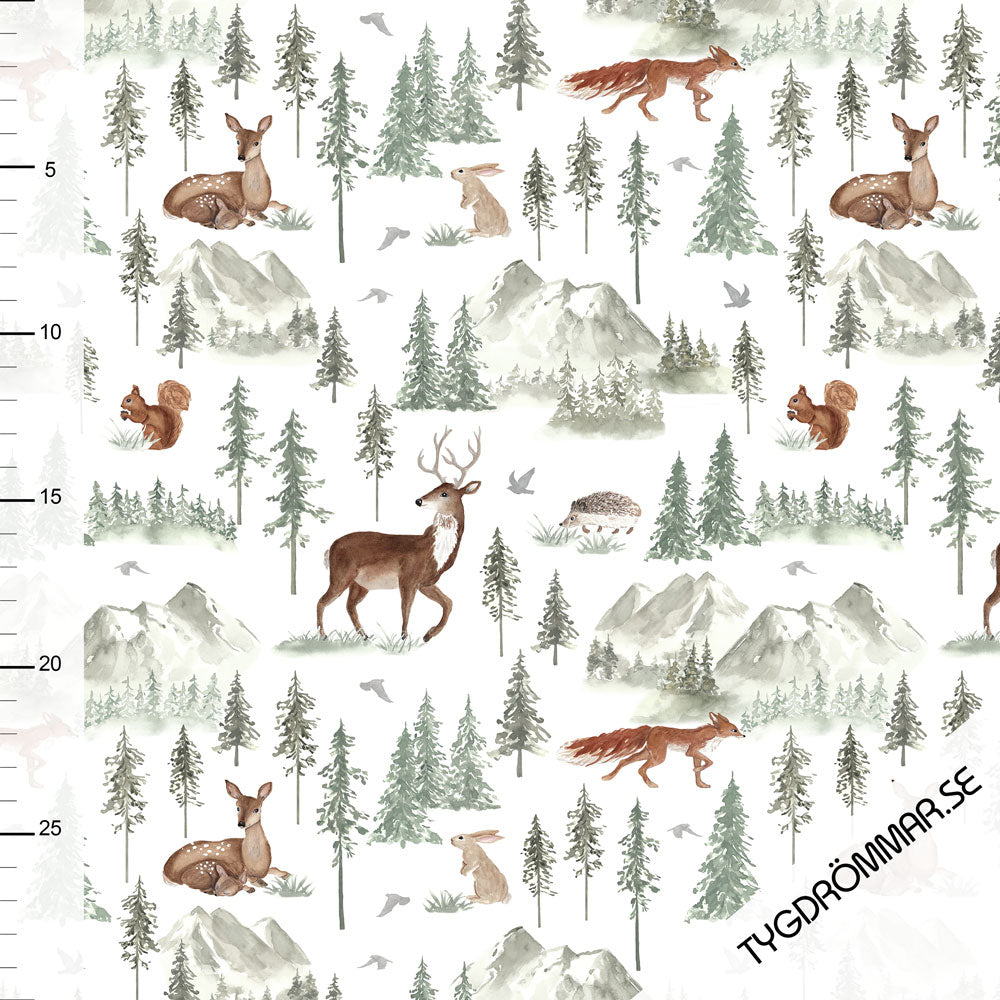 Fairtrade Bio Rib Jersey Sweetest Forest