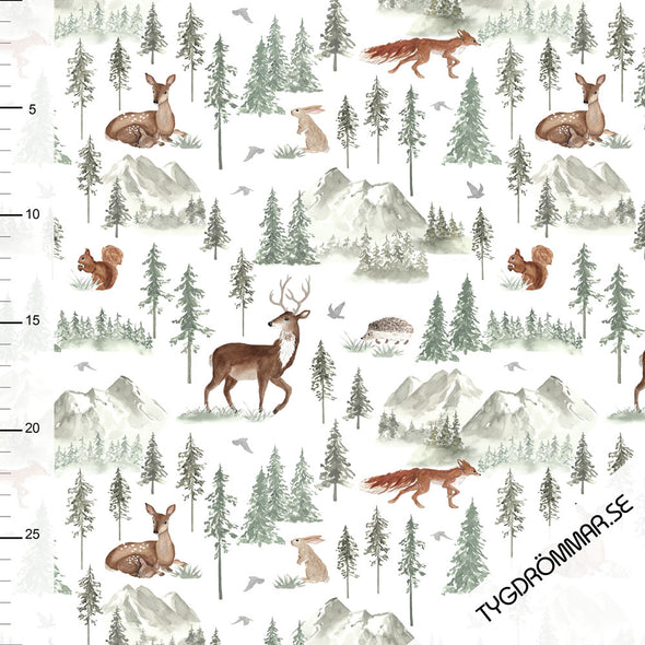 Fairtrade Bio Rib Jersey Sweetest Forest