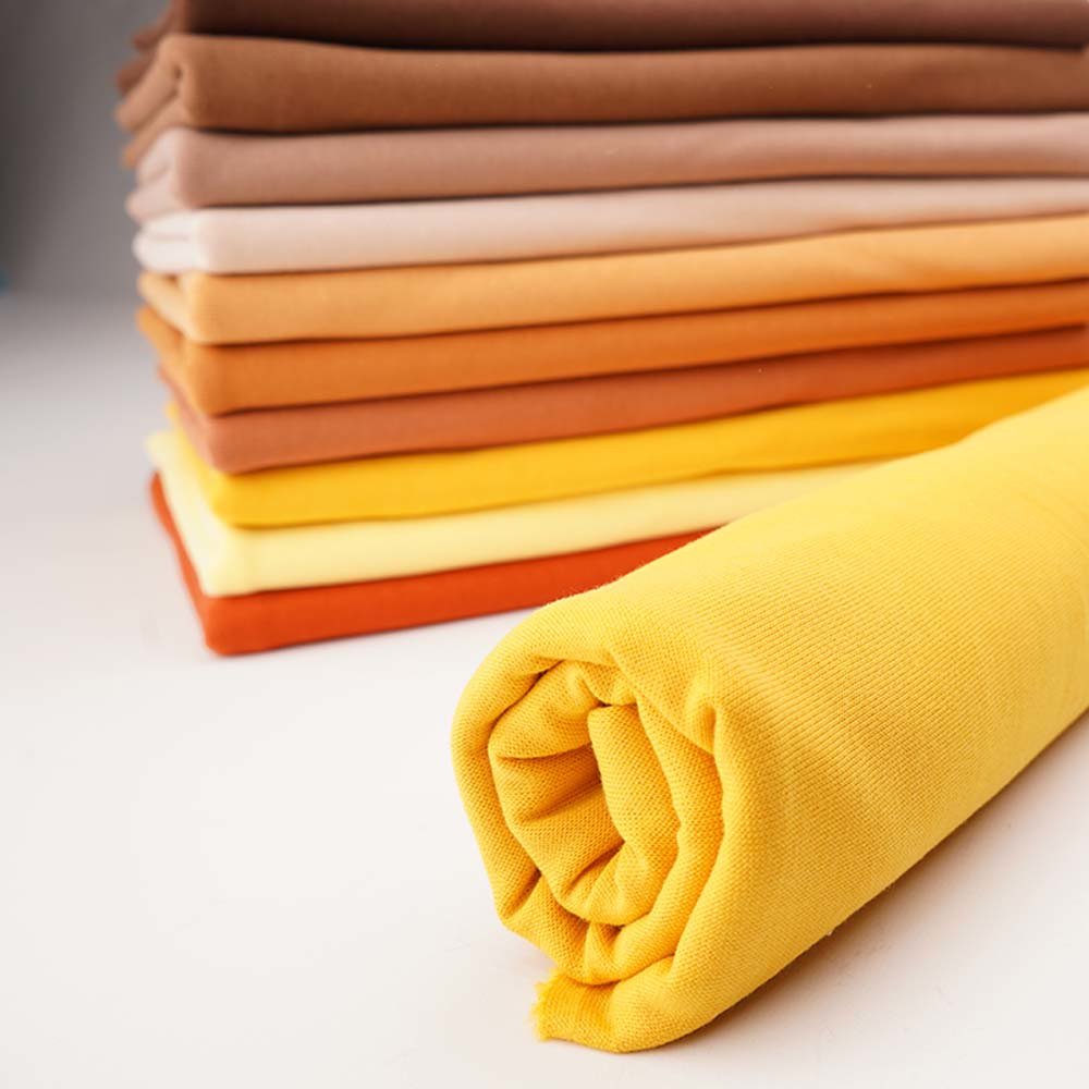 Fairtrade Bio Bündchen uni Senfgelb (GOTS)